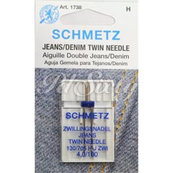 SCHMETZ NEEDLE-DOUBLE DENIM, 4.0/16"......1PC/CARD