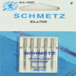 SCHMETZ NEEDLE ELNA OVERLOCK, 12", CARDED