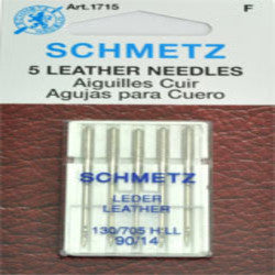 SCHMETZ NEEDLE- LEATHER 18" ...........5PCS/CARDED